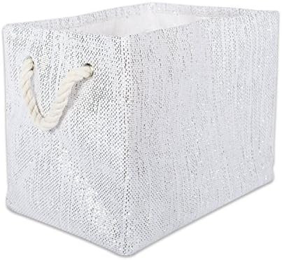 DII Decorative Metallic Lurex Storage Basket, Collapsible & Convenient for Home Organizational So... | Amazon (US)