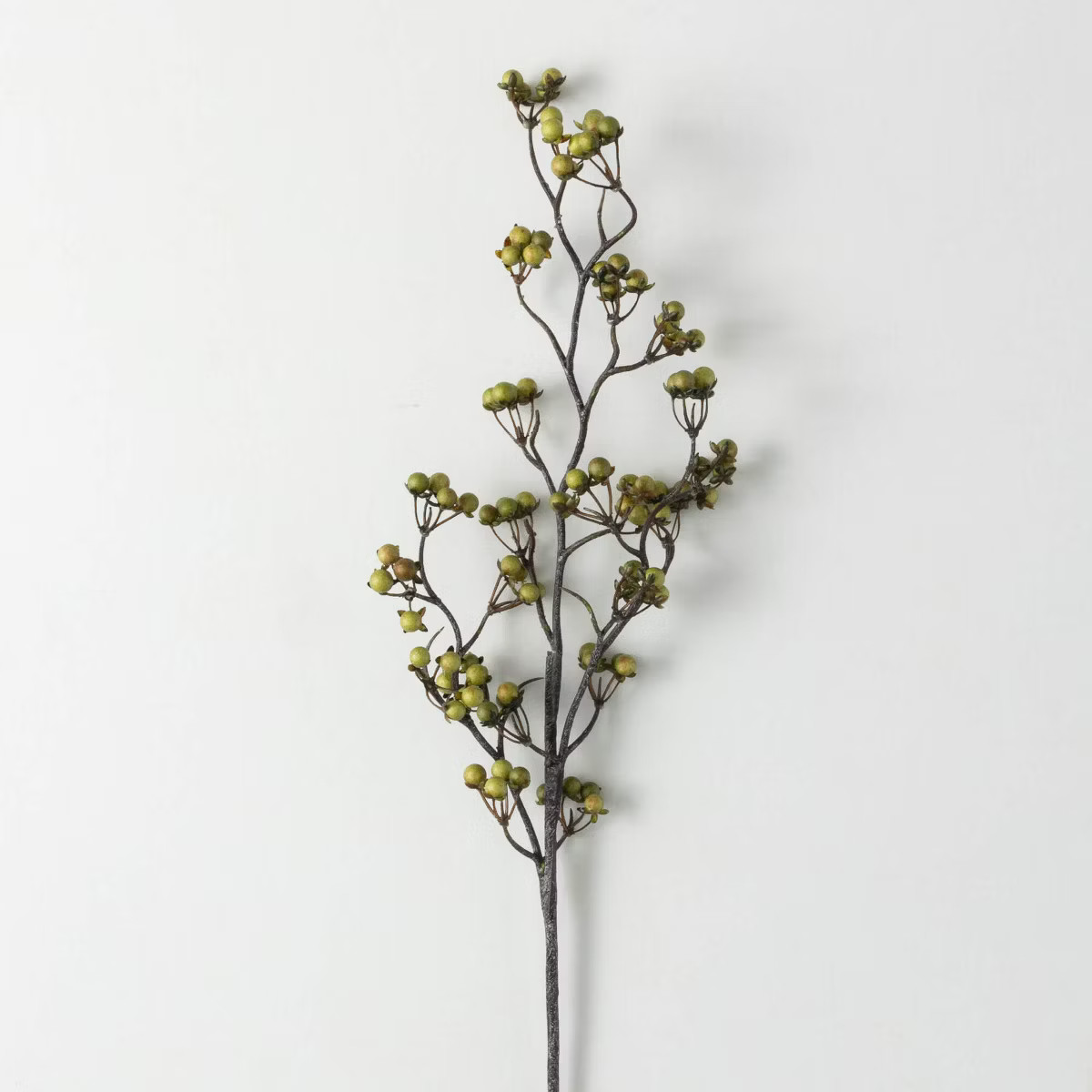 28"H Sullivans Artificial Christmas Green Berry Twig Spray  Green | Target