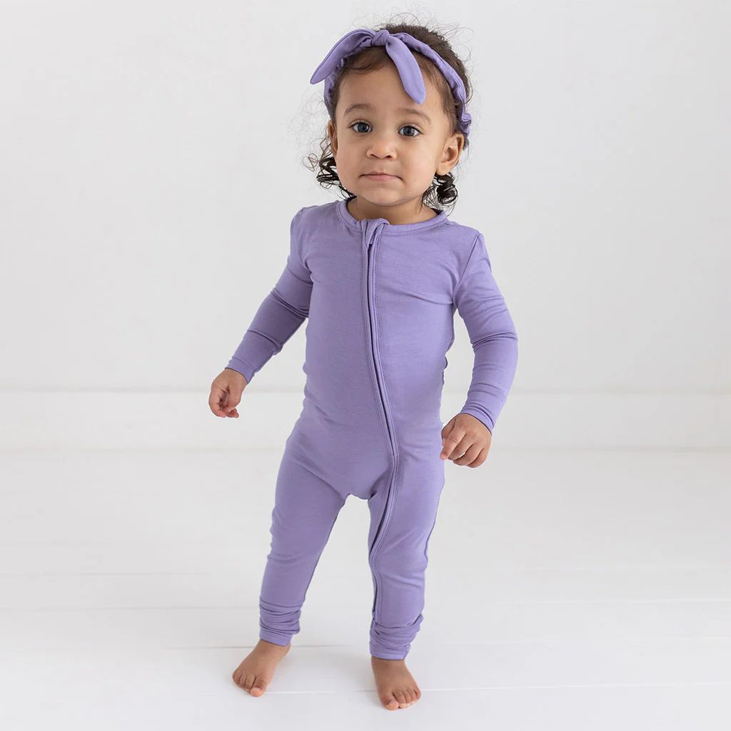 Spring Solids Purple Baby Convertible Sleeper | Bonny Purple | Posh Peanut