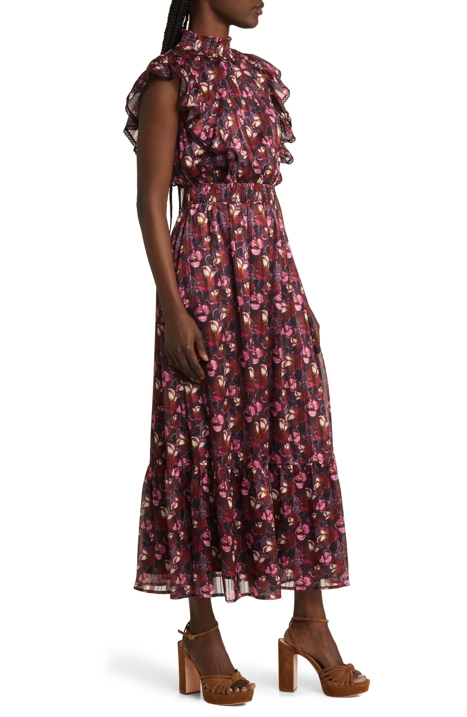 Lost + Wander Love Story Floral Print Cap Sleeve Dress | Nordstrom | Nordstrom