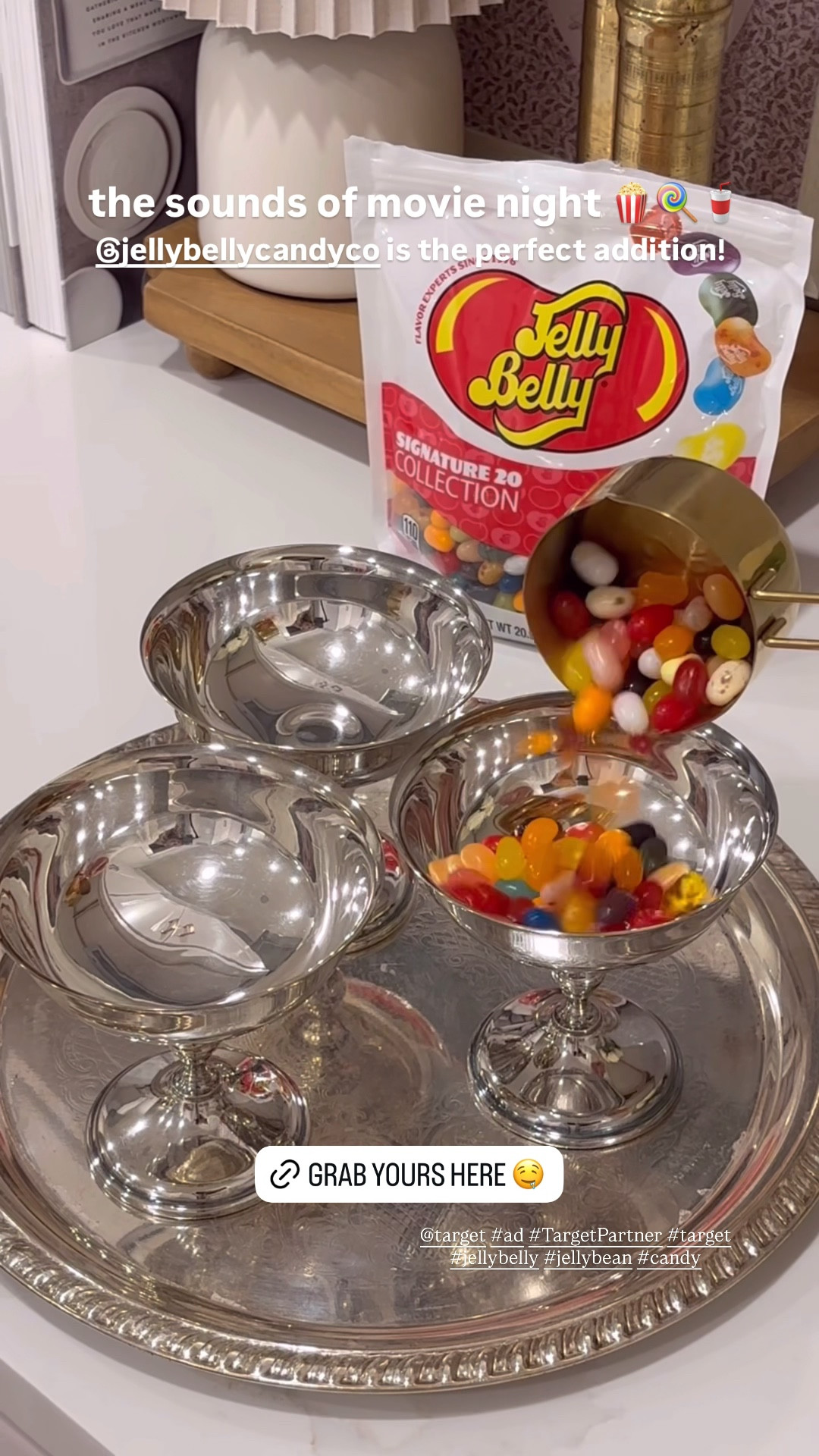 #ad Movie night essentials 🫶🏼 These @jellybellycandyco flavors make the night so much more fun (and taste SO real!!) You can grab them at @target and shop them below! 🩷👏🏼 #TargetPartner #Target #JellyBelly #JellyBean #candy @shop.ltk #liketkit