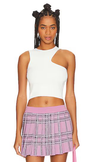 Nora Cutout Top in White | Revolve Clothing (Global)