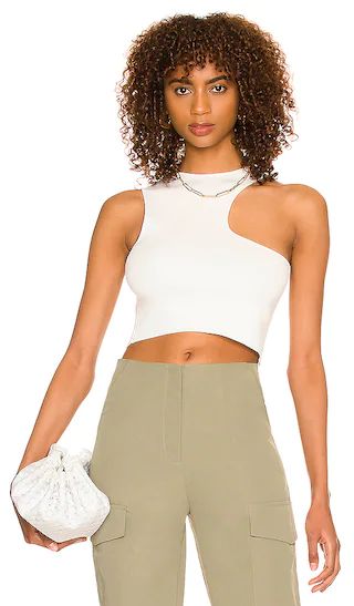 Nora Cutout Top in White | Revolve Clothing (Global)
