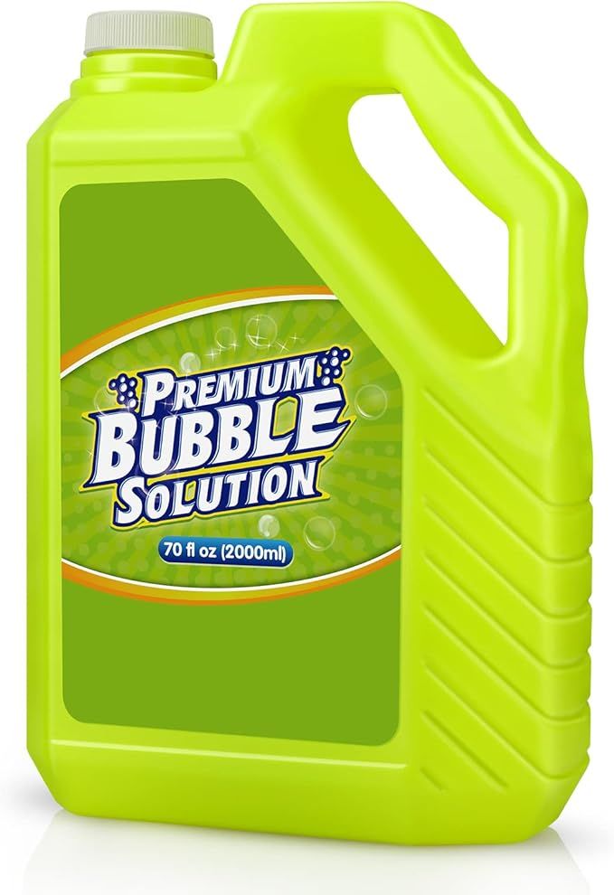 Bubble Solution Refill - 70 Ounce Premium Bubble Liquid Refills for Bubble Machine, Wand, Gun, Bl... | Amazon (US)