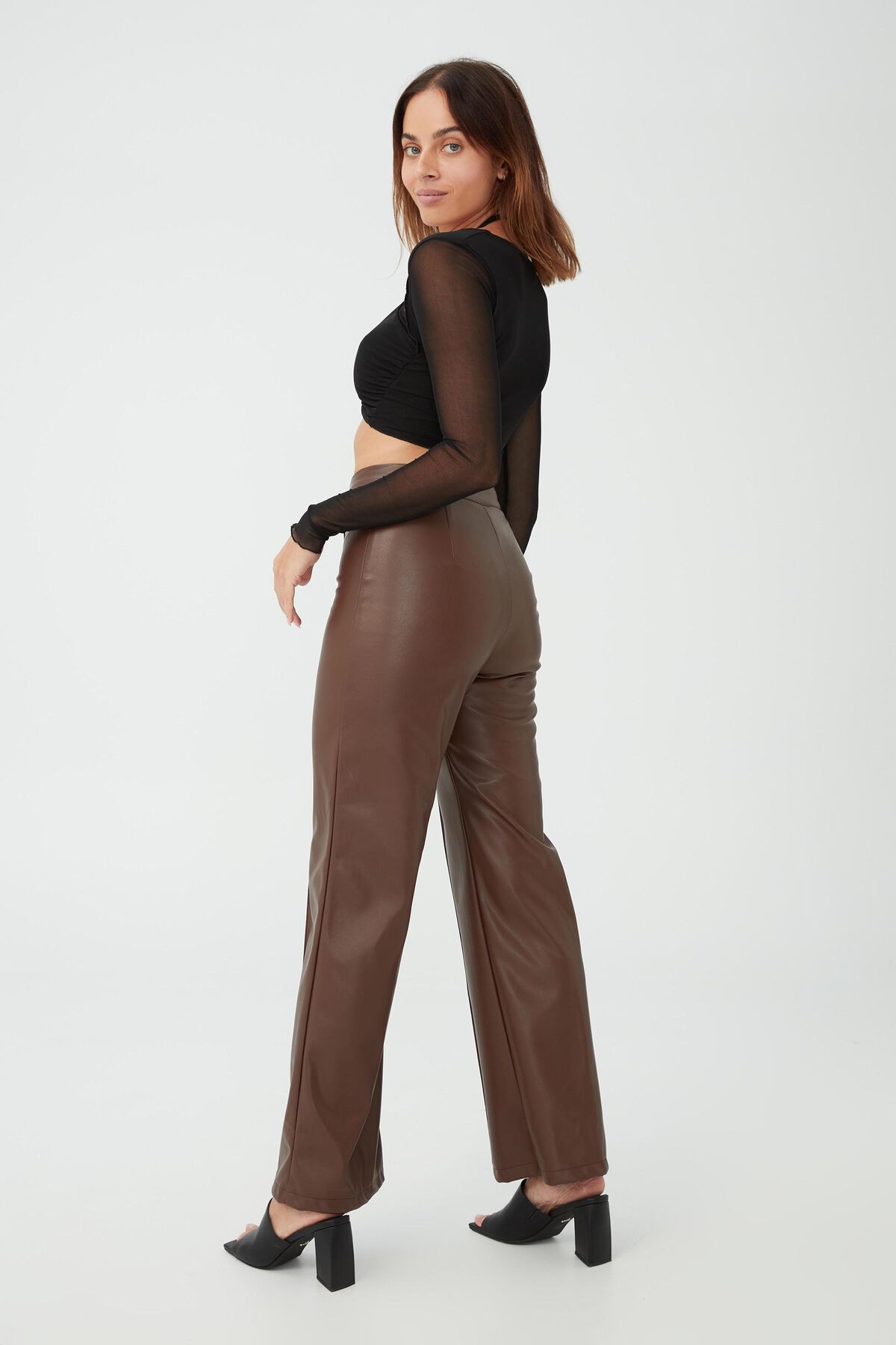 Vegan Leather Straight Pant | Cotton On (ANZ)