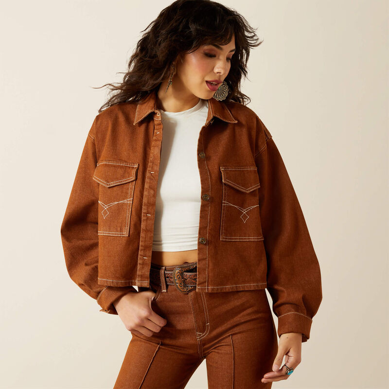 Boxy Cropped Denim Jacket | Ariat (US)
