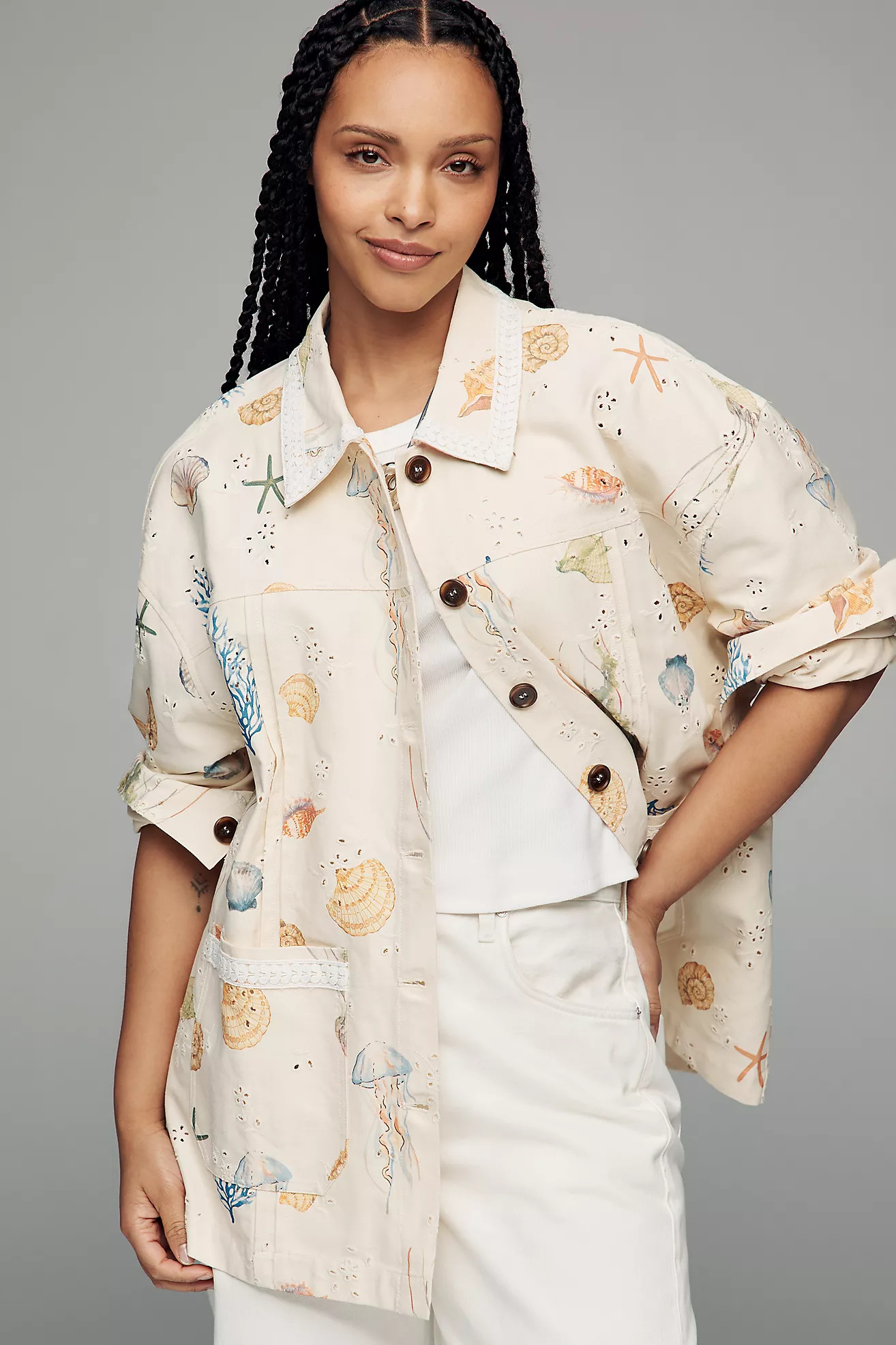 Maude Hayes Cotton Printed Jacket | Anthropologie (US)