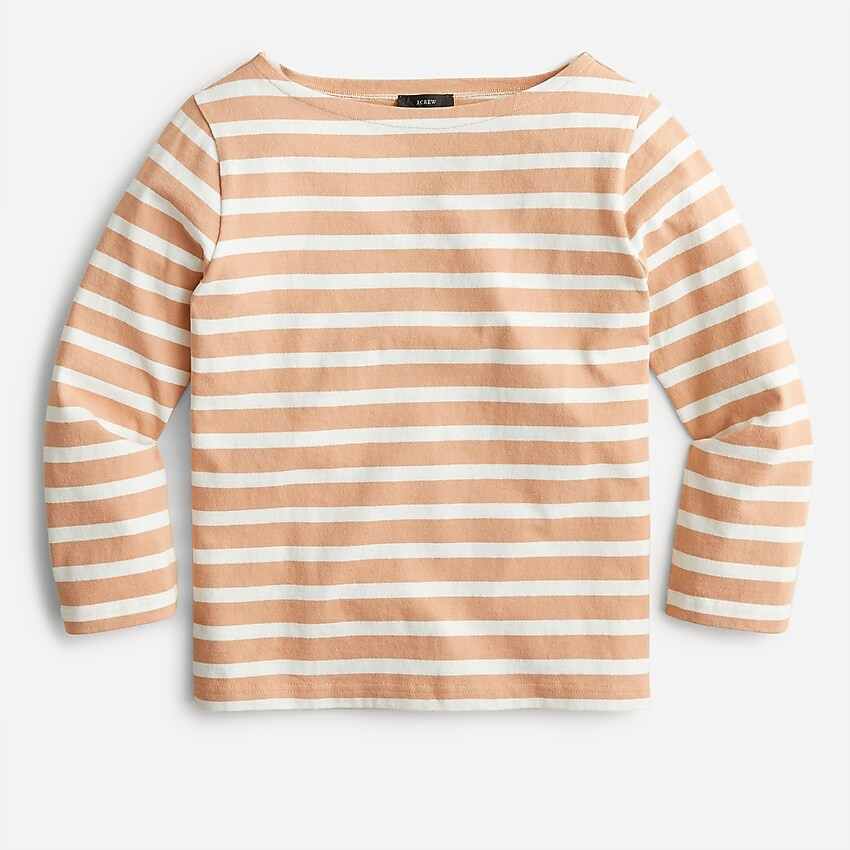 Boatneck T-shirt in classic stripe | J. Crew US