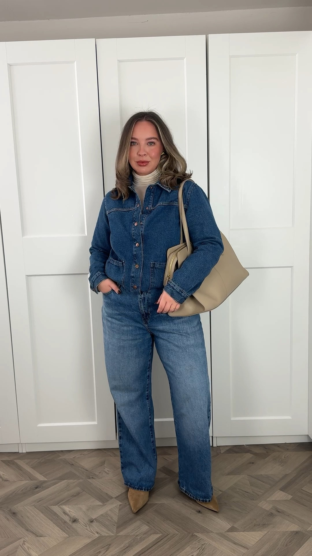 a simple, non-matching double denim look for spring🐣 a thin roll neck for good measure, haven’t quite dropped them yet… this one is from intimissi but I’ve linked an identical one.

 I wear my usual size 14 in the denim shacket, it’s 25% off and £30 atm. I wear a 32 short leg in the jeans, theyre old and a bit big for me now but I love them! Also a really good price. 

I wear my usual size 5 in the boots, super comfy! 

#LTKspring #LTKmidsize #LTKstyletip