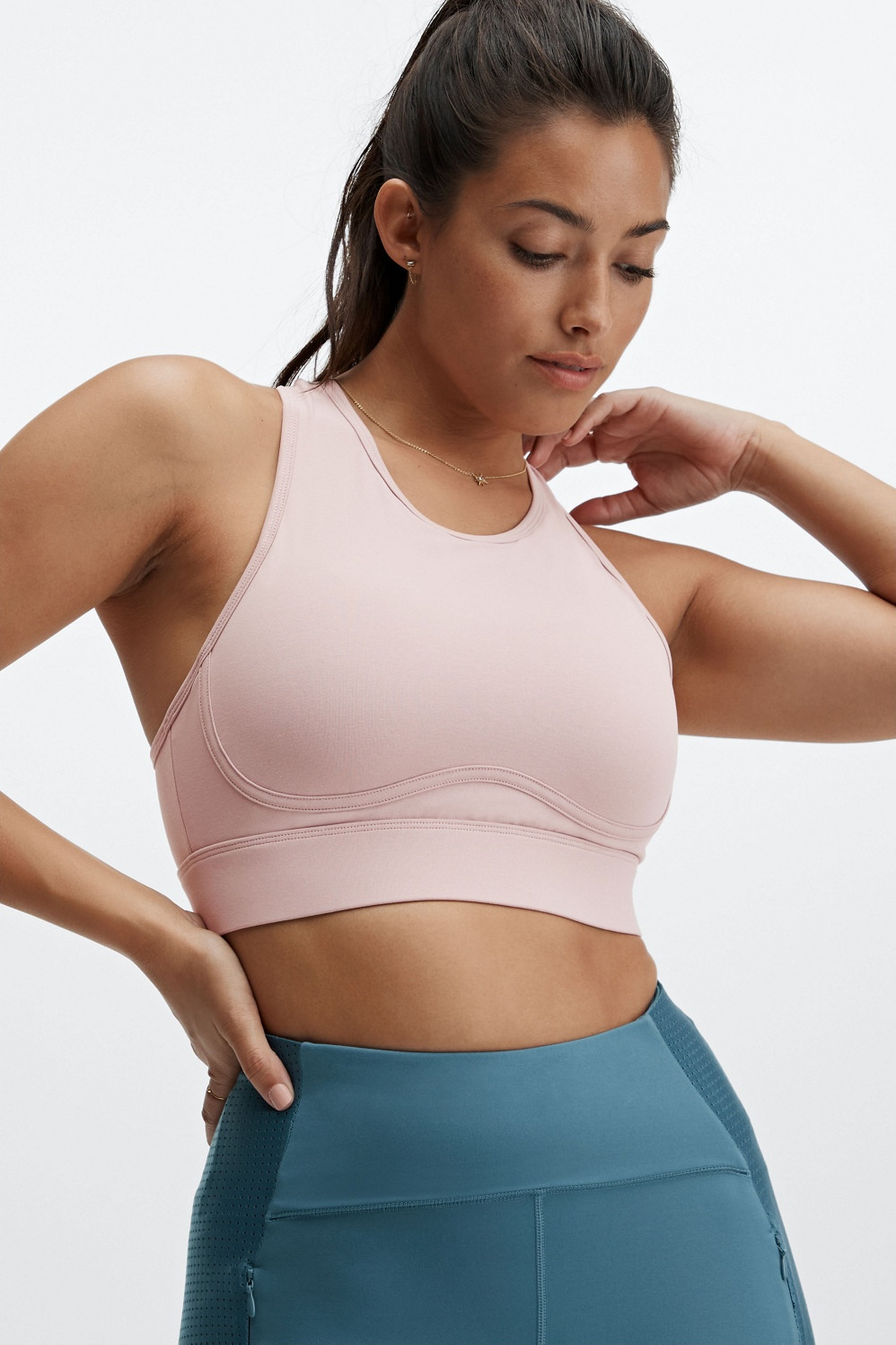 Blare Cross Back Medium Impact Sports Bra | Fabletics
