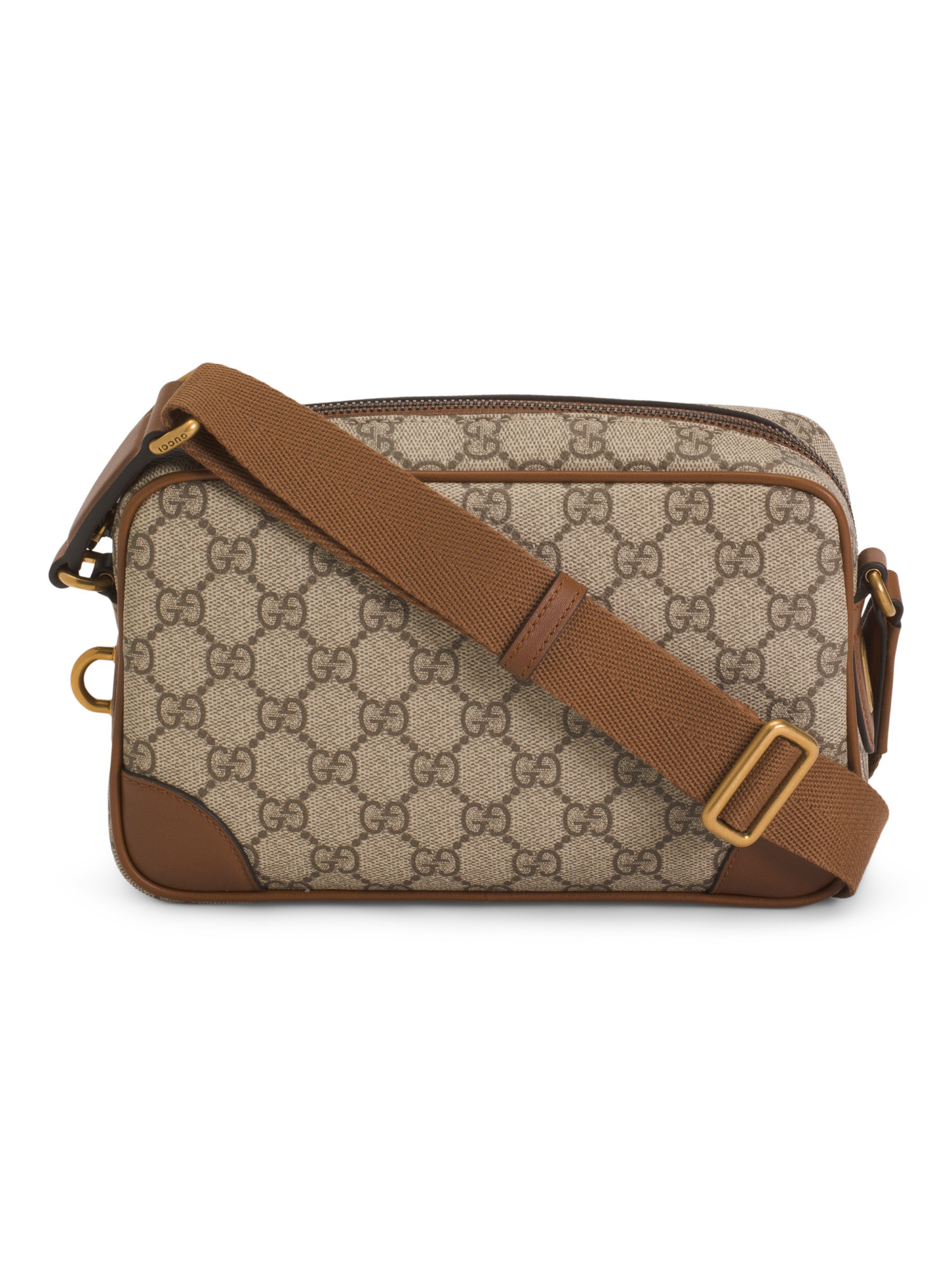 Made In Italy Supreme Canvas And Leather G G Emblem Super Mini Bag | TJ Maxx