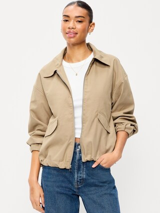 Full-Zip Harrington Jacket | Old Navy (US)