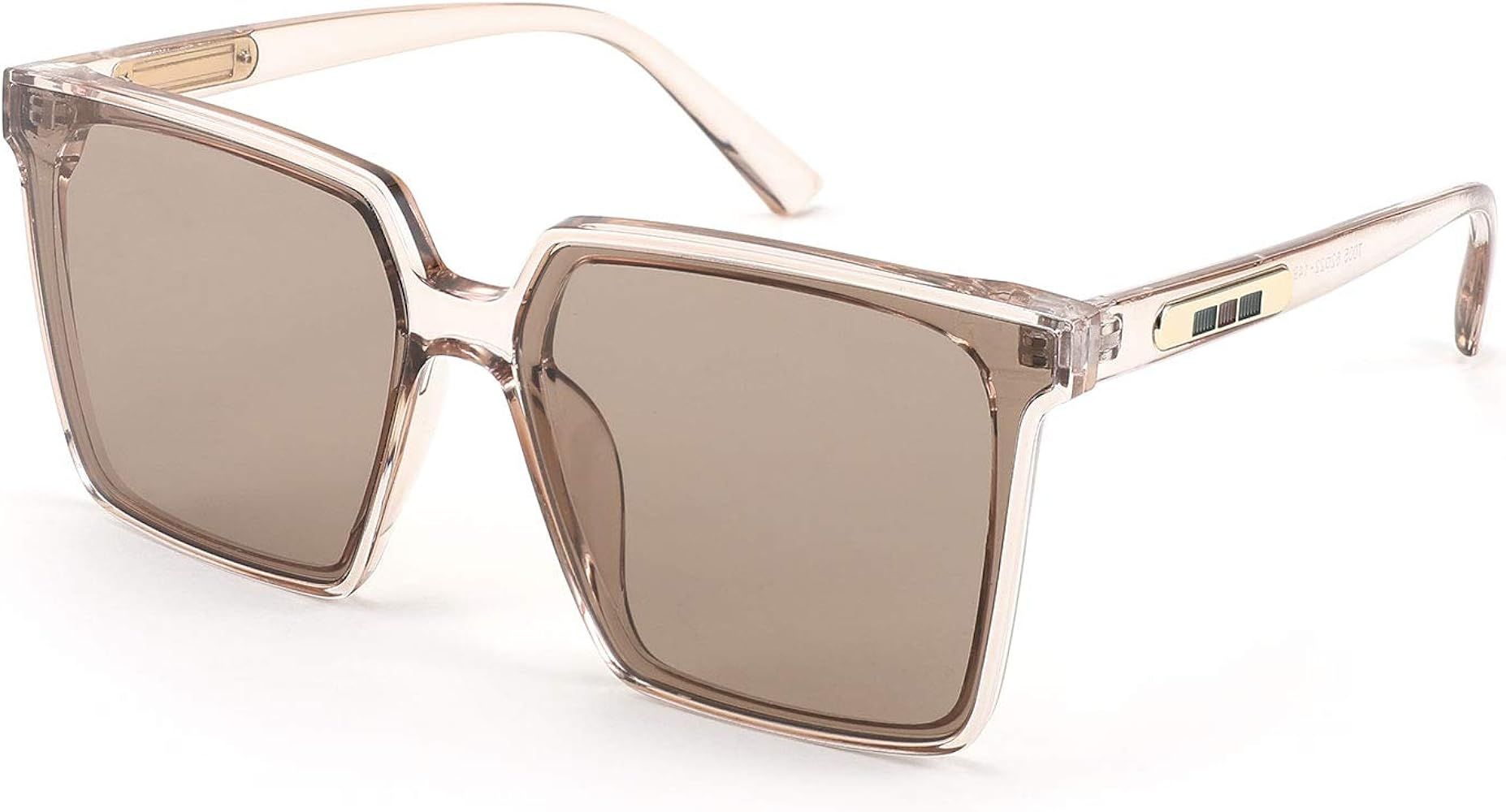 YuJian Square Oversized Sunglasses Womens Trendy 2022 | Amazon (US)