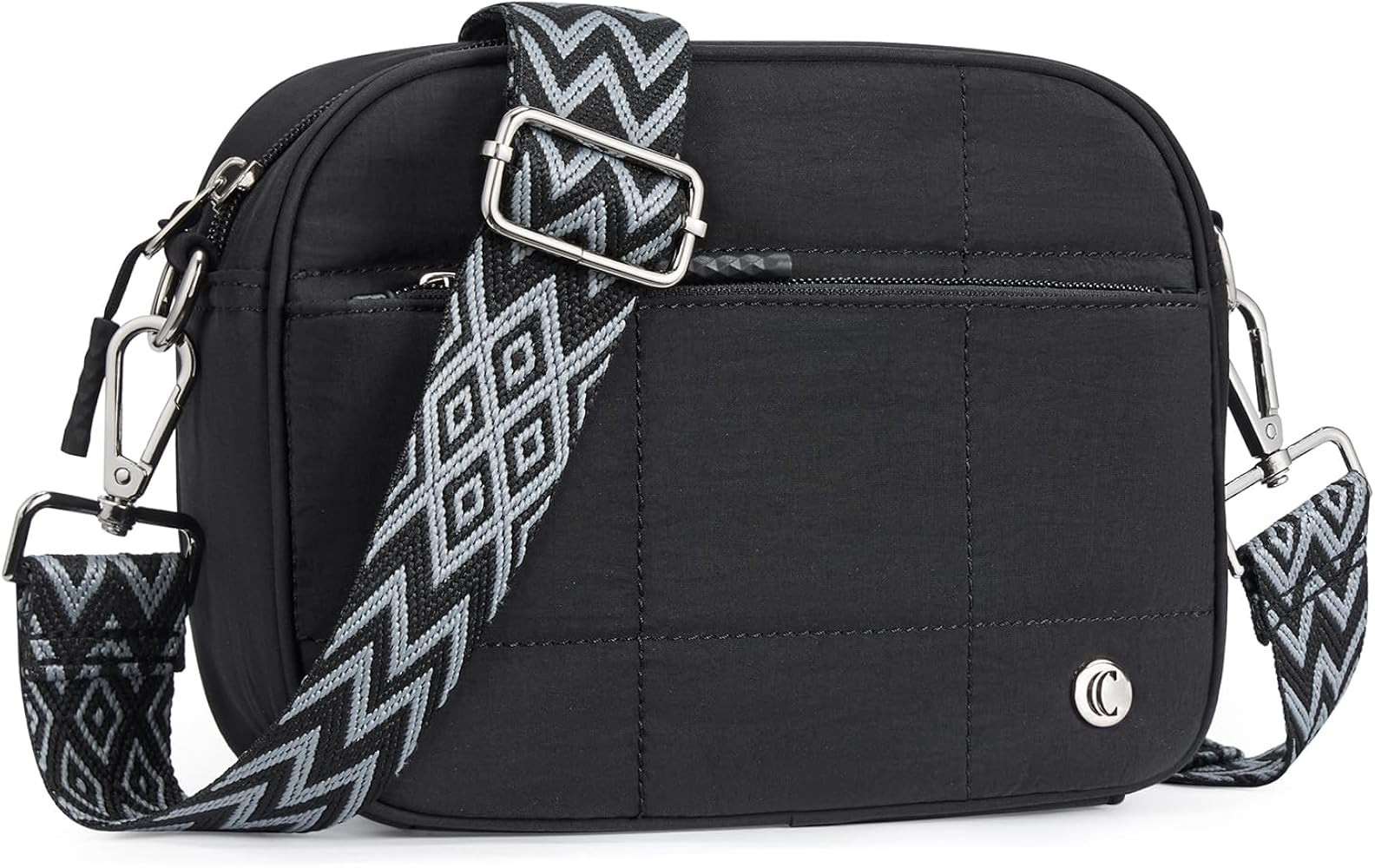 CLUCI Quilted Crossbody Bags for Women Lightweight Puffer Shoulder Bag Travel Purses with Wide St... | Amazon (US)