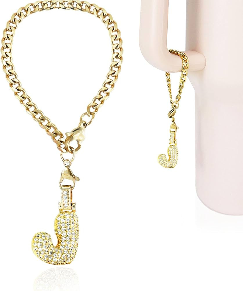 Cup Charms for Stanley Handle- Bubble Letter Charms Accessories for Stanley 40 Oz Tumblers Cute F... | Amazon (US)