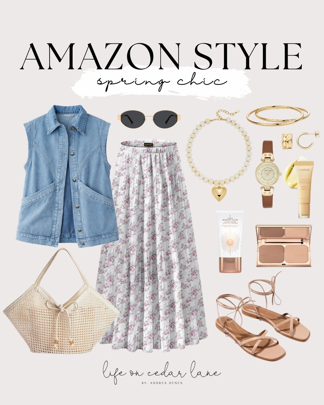 Spring chic Amazon finds to elevate your look. Perfect for a relaxed yet stylish day. #springstyle #amazonstyle

#LTKOver40 #LTKmomlife #LTKSaleAlert