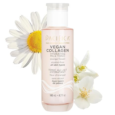 Pacifica Vegan Collagen Hydrating Milk Tonic – Alcohol-Free Milky Toner & Essence Moisturizing ... | Amazon (US)
