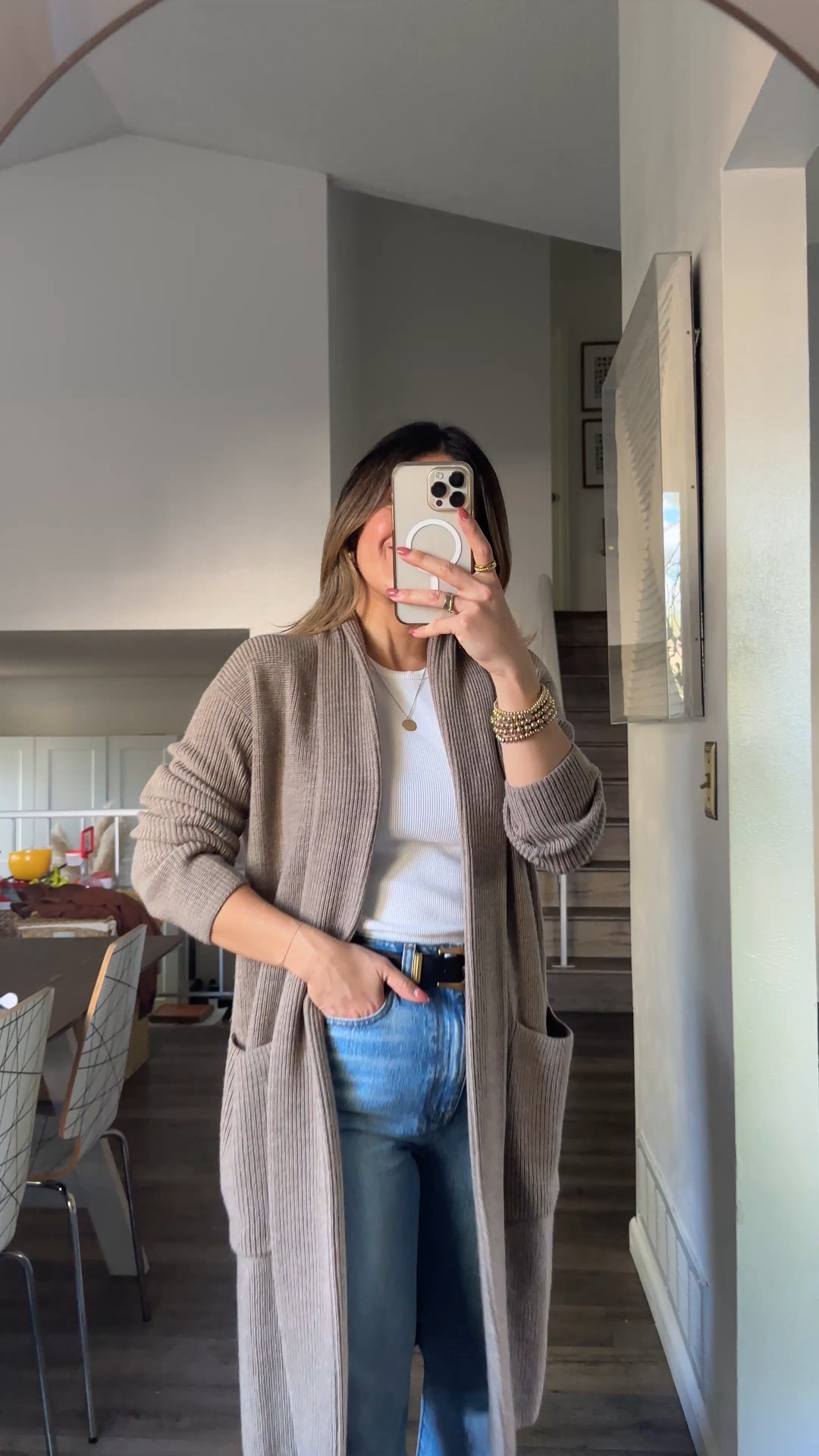 Best long cardigan!! The quality is amazing, it’s so soft and cute! 
Wearing size xs. Available in more colors.
Jeans size 24

#LTKSeasonal #LTKFindsUnder100 #LTKPetite