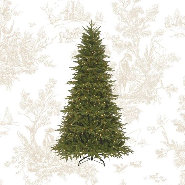 7.5' Green Artificial Christmas Tree with 800 Clear/White Lights | Wayfair North America