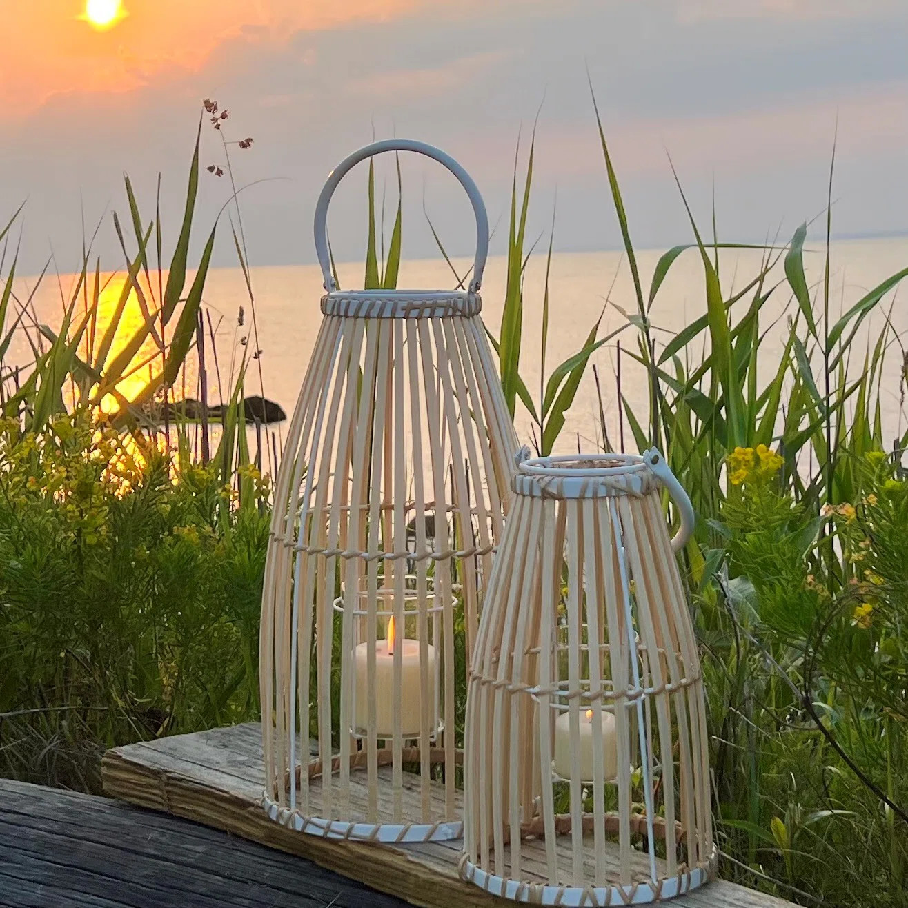 2 Piece Key West Cage Hurricane Lanterns (Set of 2) | Wayfair North America