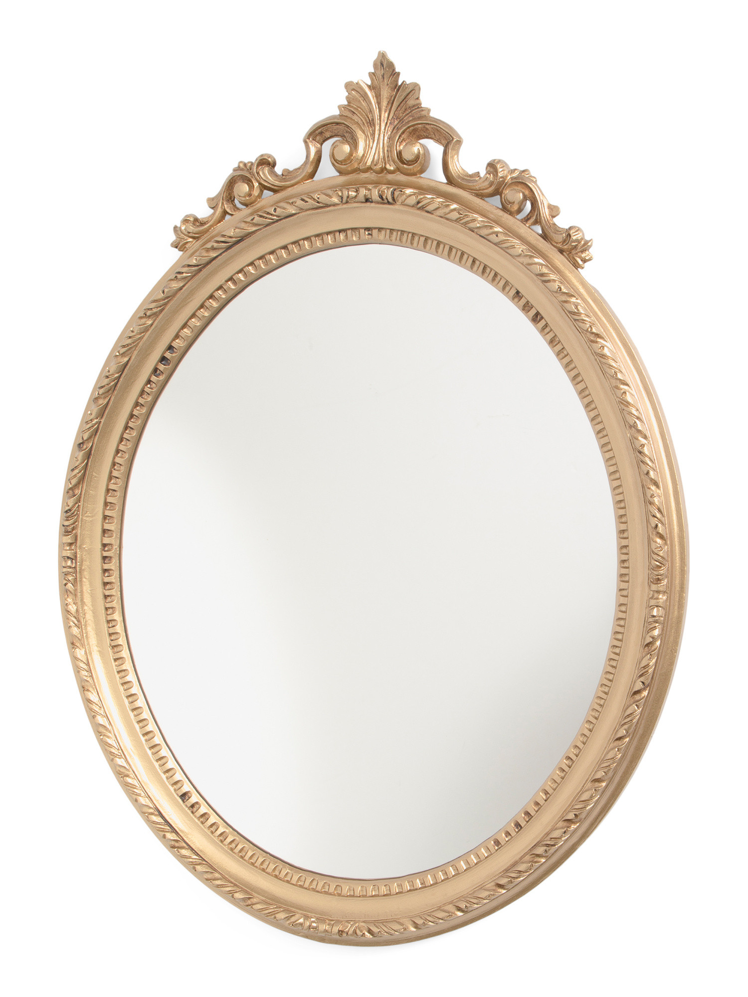 Made In Italy 25x18 Oval Ornate Mirror | TJ Maxx