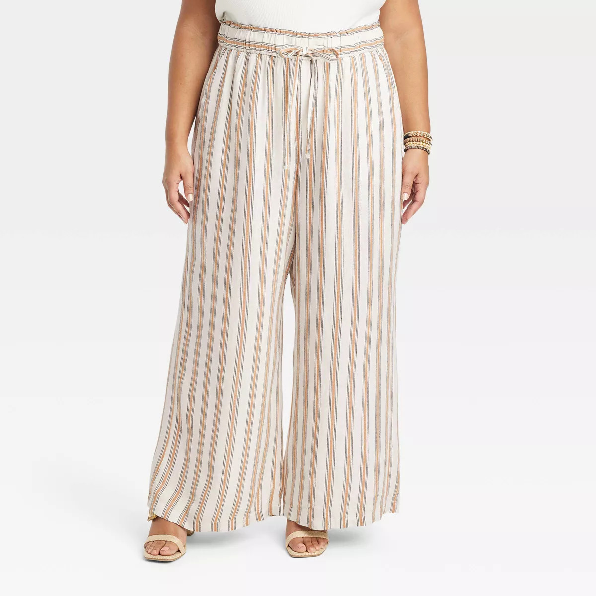Women's High-Rise Wide Leg Linen Pants - Ava & Viv™ | Target