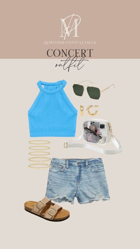 Love this universal concert outfit for any concert this spring or summer! The top is big bust friendly and the shorts are stretchy! concert outfit, music festival outfit, outdoor concert outfit, cookout look

#LTKSeasonal #LTKstyletip #LTKFestival