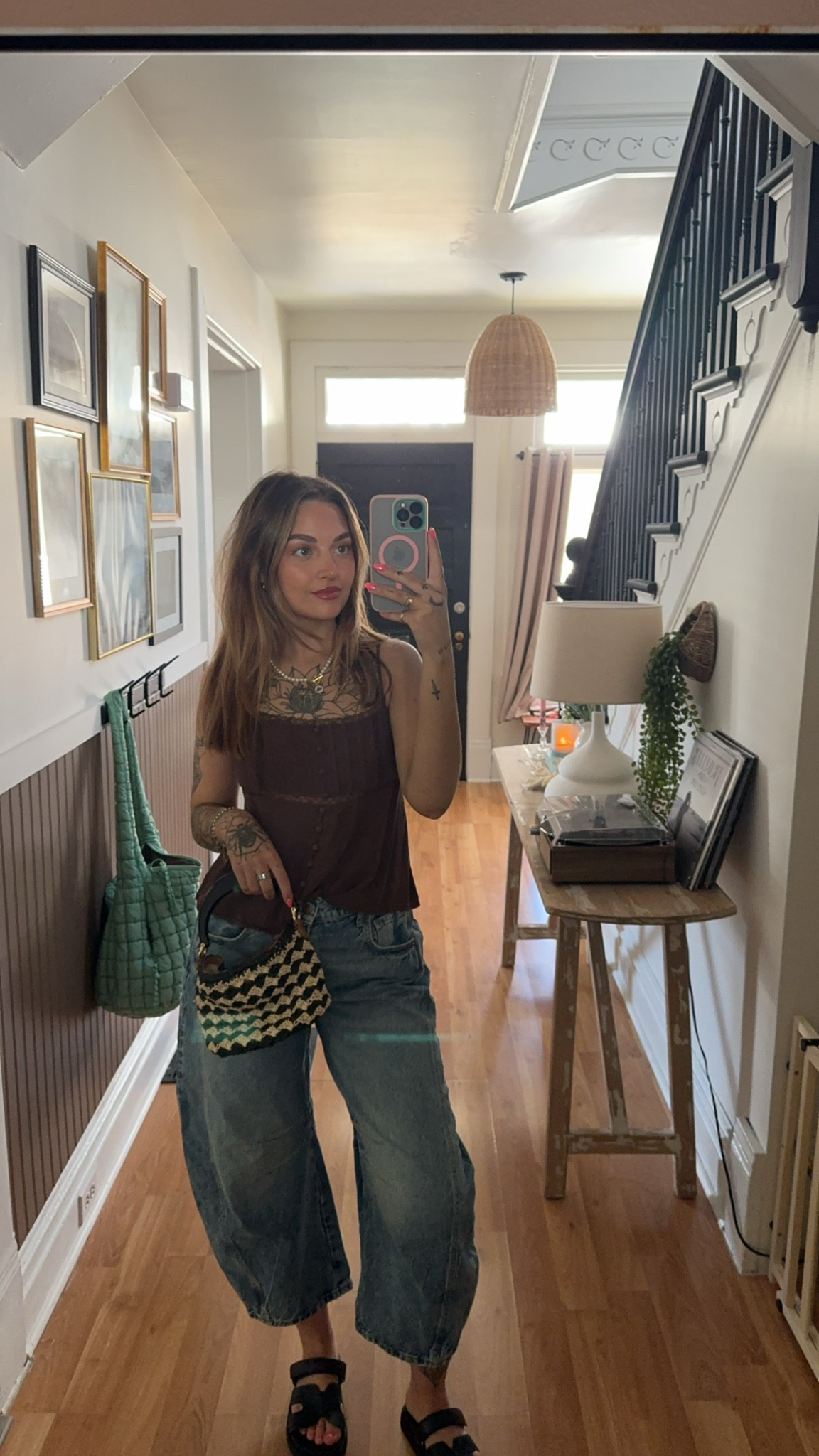 Barrel Jean outfit | Hermes sandal dupe | target handbag | 

#LTKstyletip #LTKeurope #LTKshoecrush