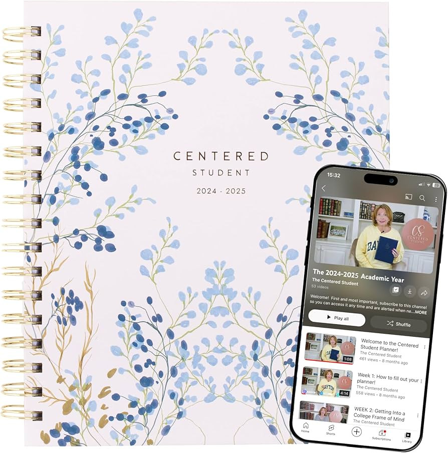 The Centered Student Academic Planner 2024-2025. Time Management + Emotional Well Being. Featurin... | Amazon (US)