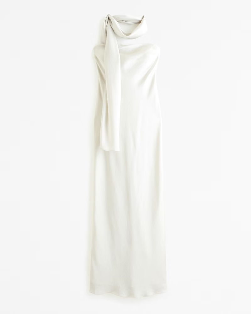 Women's Strapless Scarf Slip Gown | Women's Dresses & Jumpsuits | Abercrombie.com | Abercrombie & Fitch (US)