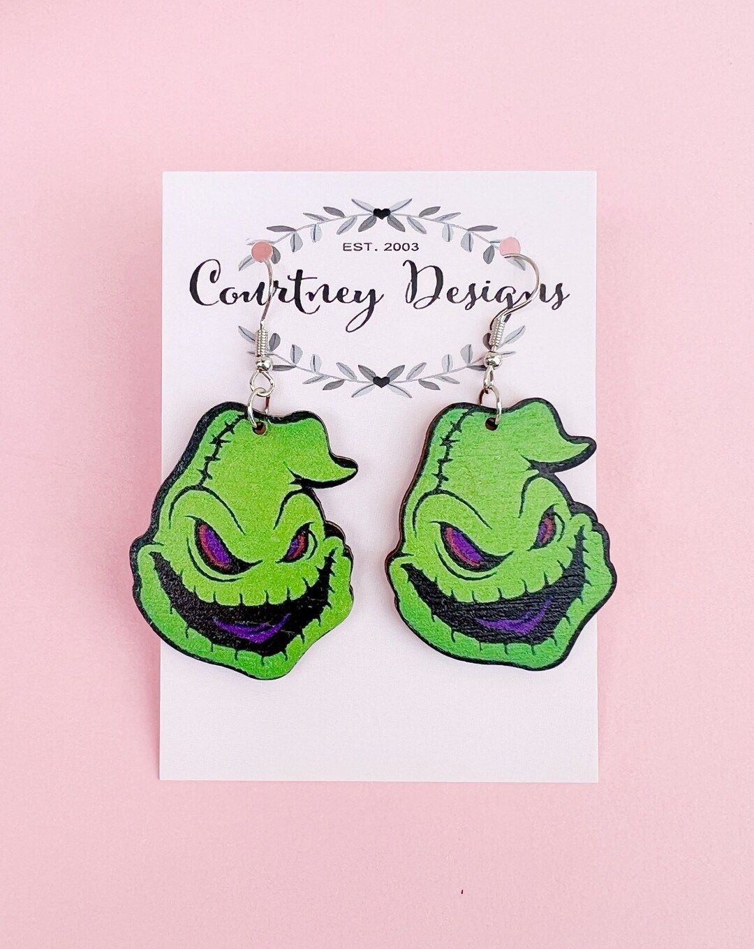 Disney Inspired Green Oogie Boogie Earrings - Etsy | Etsy (US)
