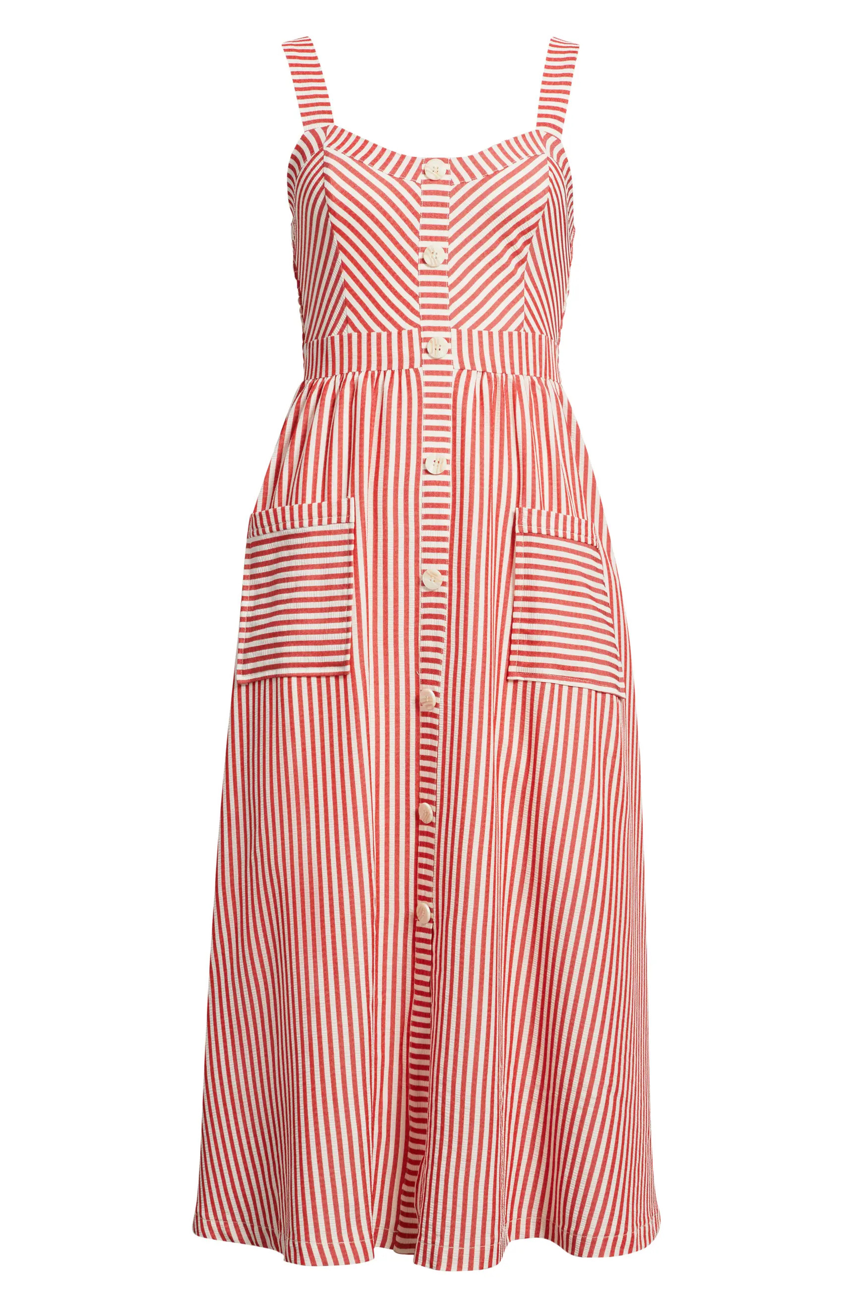 Stripe Patch Pocket Sundress | Nordstrom