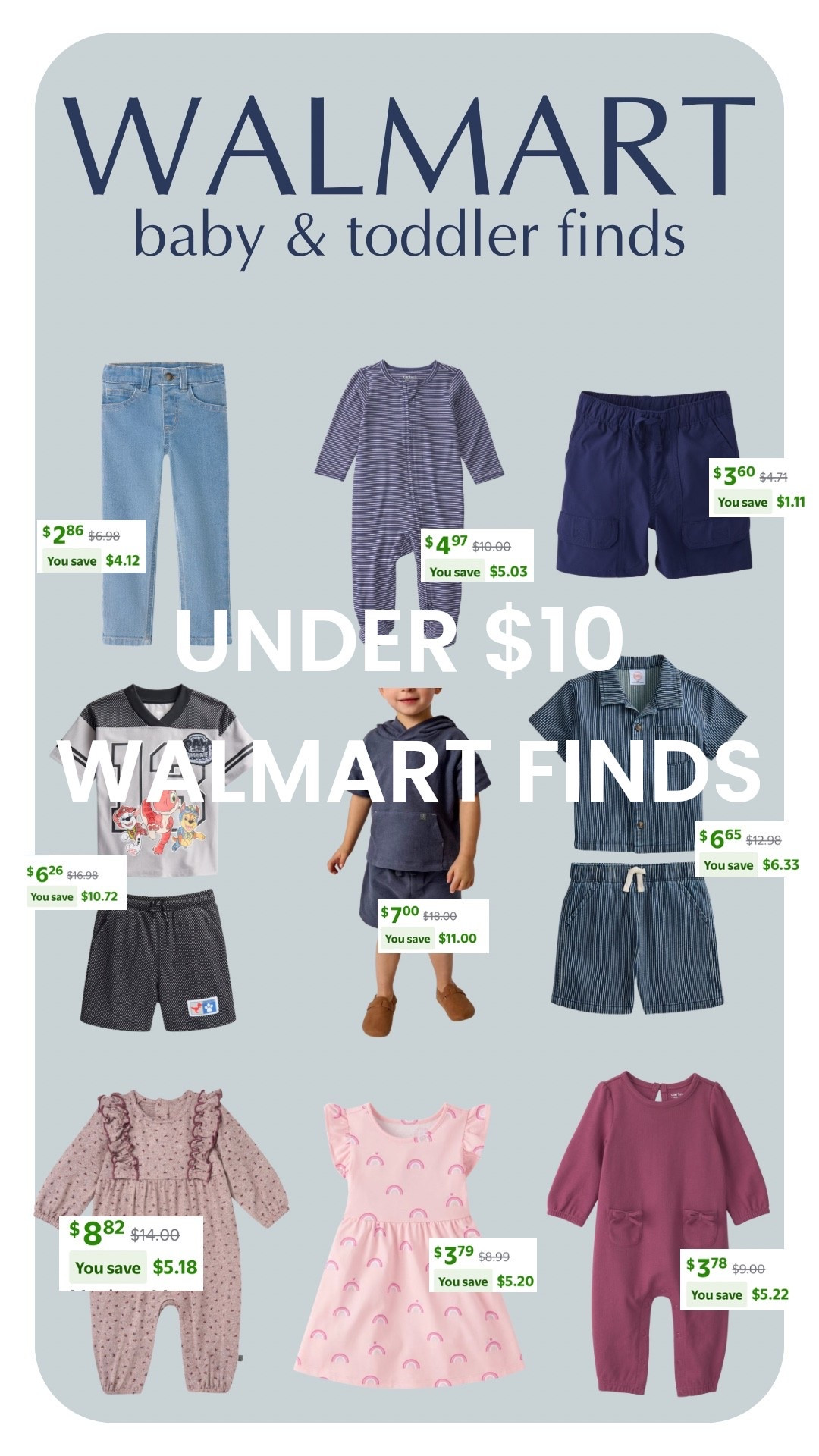 Under $10 finds for baby & toddler from Walmart
