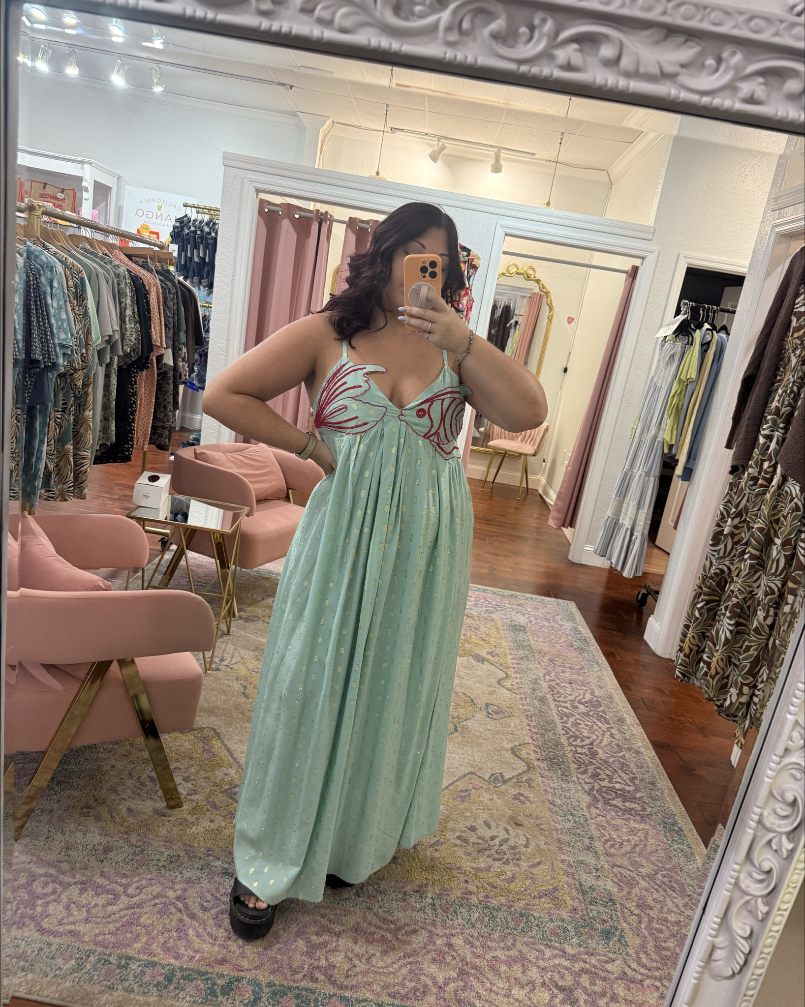 Serving coastal goddess vibes in this dreamy beachy maxi 🌊✨ The flowy fit + delicate details make it perfect for vacations, sunset dinners, or a day by the water. The statement top adds the prettiest touch and makes this one feel extra special 💚

Style it with sandals or wedges and you’re ready for your next getaway ☀️

Wearing a size large in the dress.

#LTKTravel #LTKootd #LTKMidsize