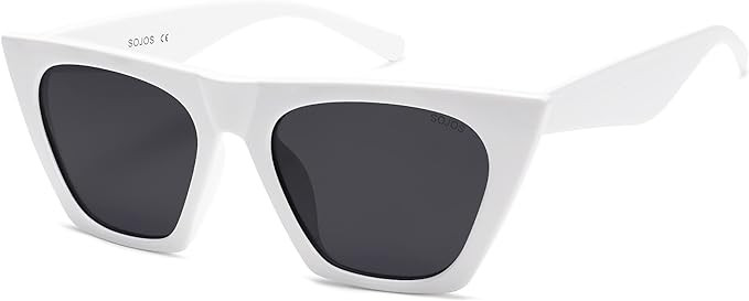 SOJOS Oversized Square Cateye Polarized Sunglasses for Women Men Big Trendy Sunnies SJ2115 | Amazon (US)
