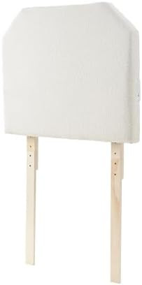 DormCo Tavira Allure® - Boucle Dorm Outlet Headboard with Legs - Cream White | Amazon (US)