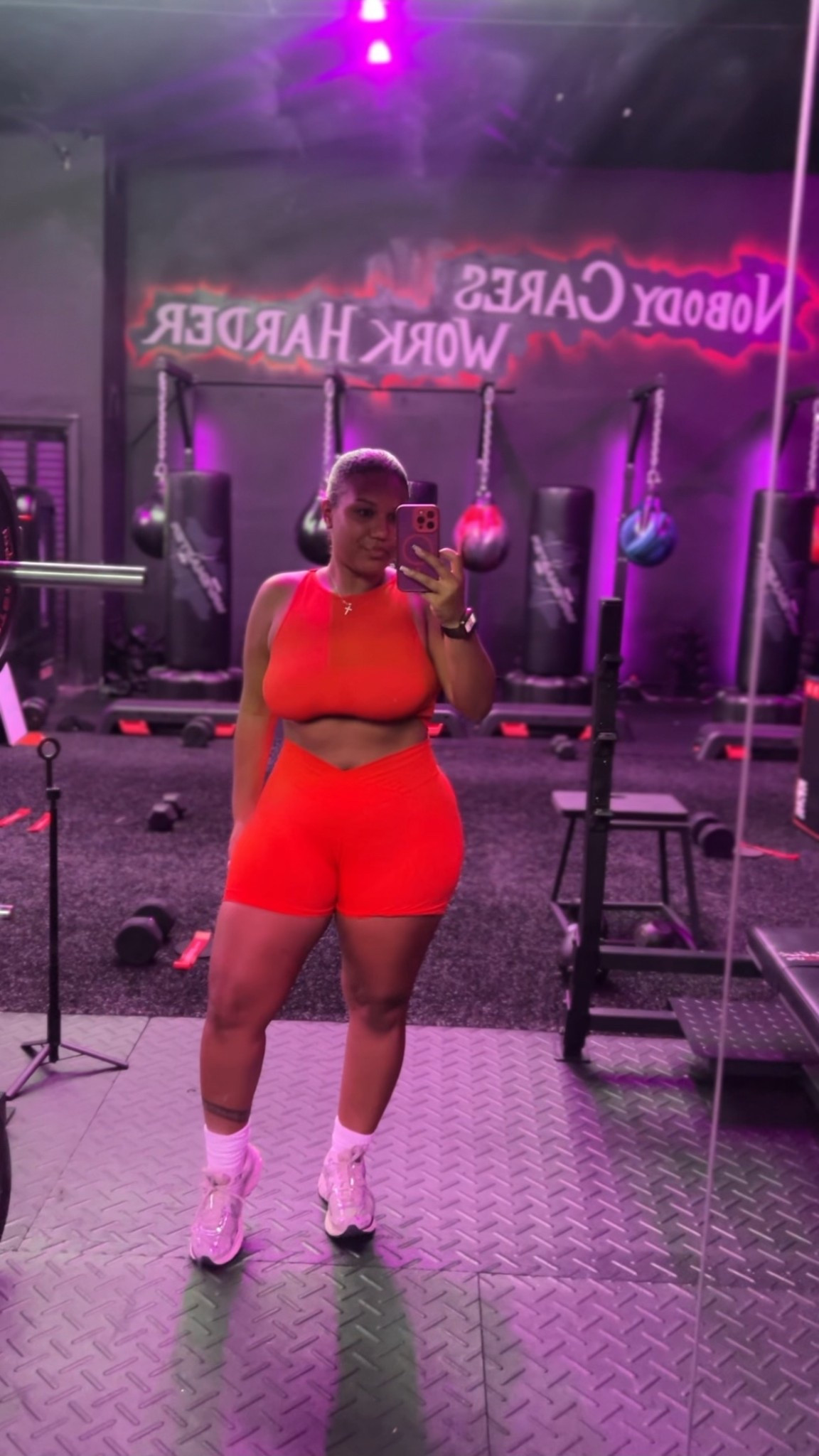 the top is from DD’s discount! And the bottom is a v cut in the front🧡

#LTKActive #LTKHalloween #LTKMidsize