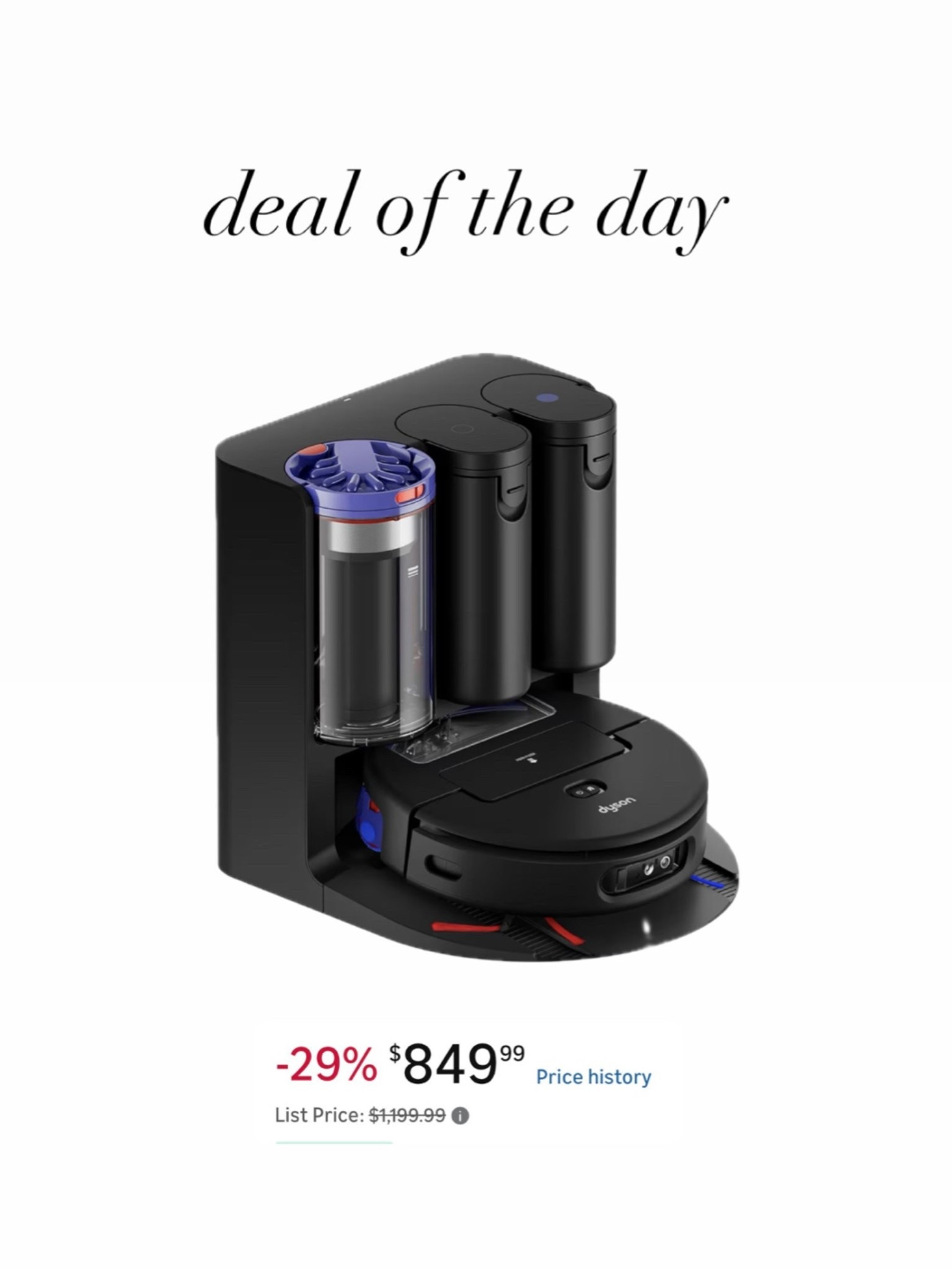 The Dyson mop/vacuum robot on sale rn!!  

#dyson #dysonvacuum #robotvacuum #dysonrobotvacuum #giftideasfornewhome #homegifts #giftideasfornewhomeowners #dysonhome #memorialdaysale #dealoftheday #dailydeals #fathersdaygifts #amazonfinds #amazonhome #amazonsale #amazondeals #topsellers #trending #dysonmop #homeessentials

#LTKHome #LTKSaleAlert #LTKmomlife
