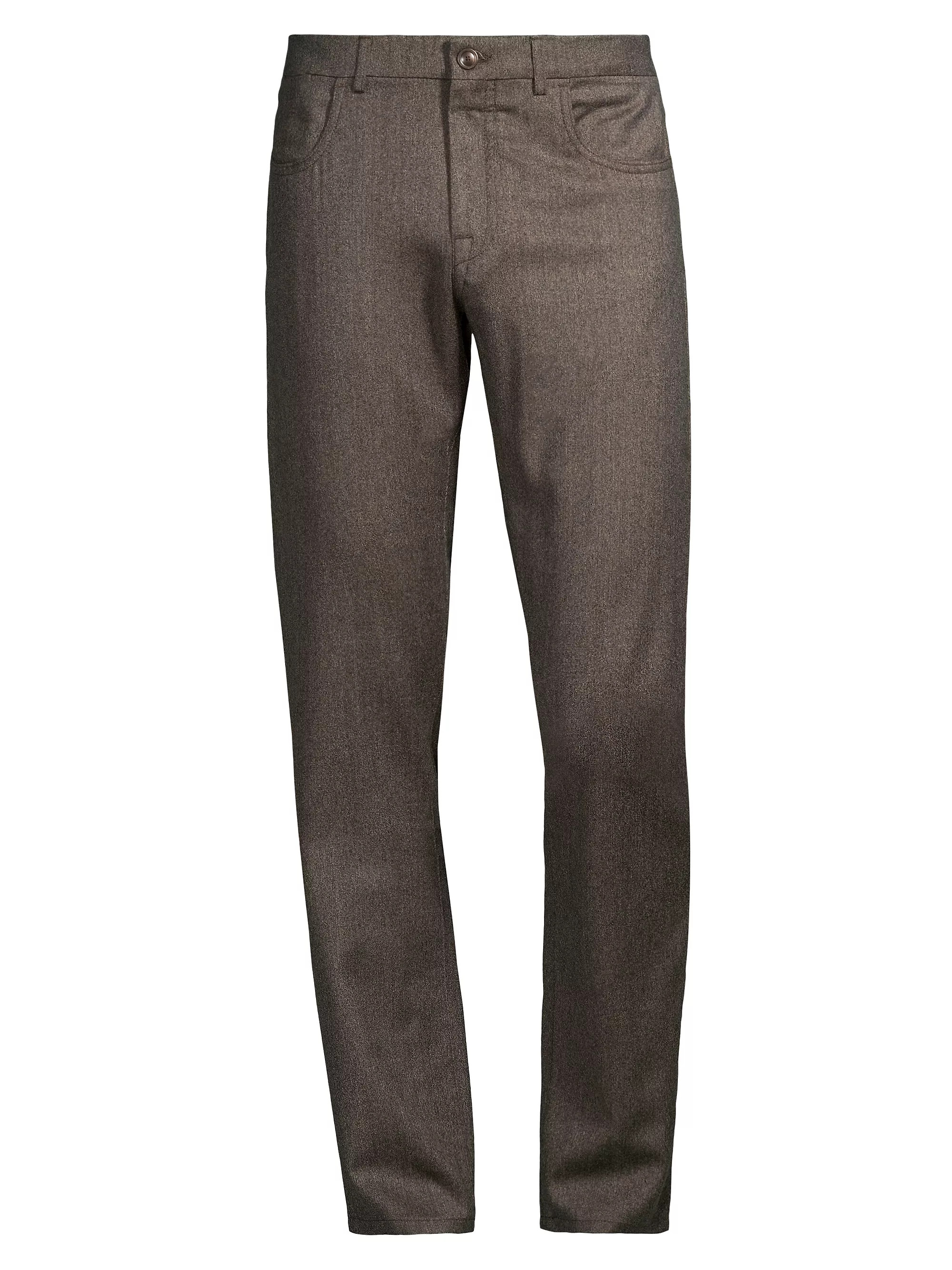 BEST SELLERCanaliFlannel Wool Trousers | Saks Fifth Avenue