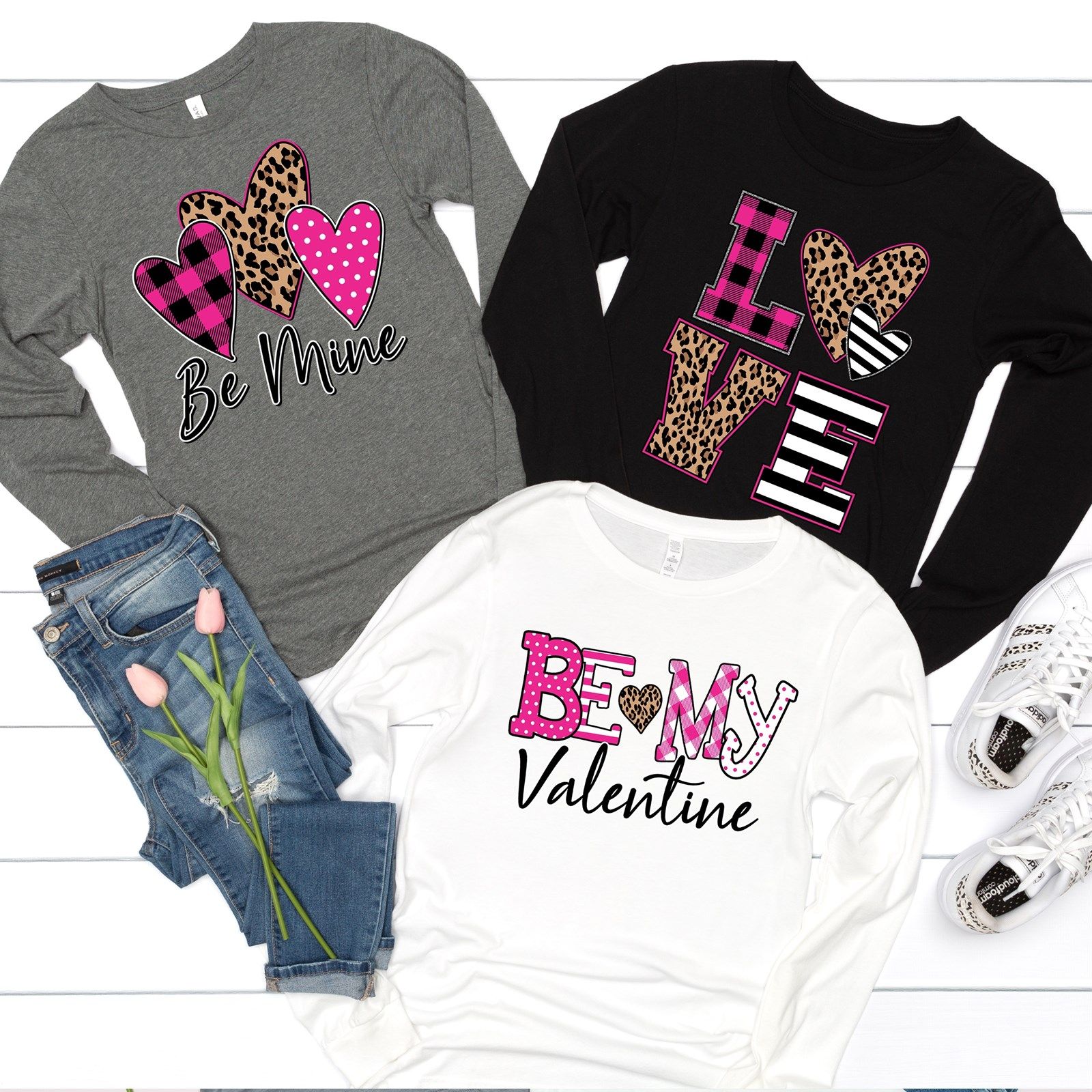 Be My Valentine Long Sleeve Tees | Jane