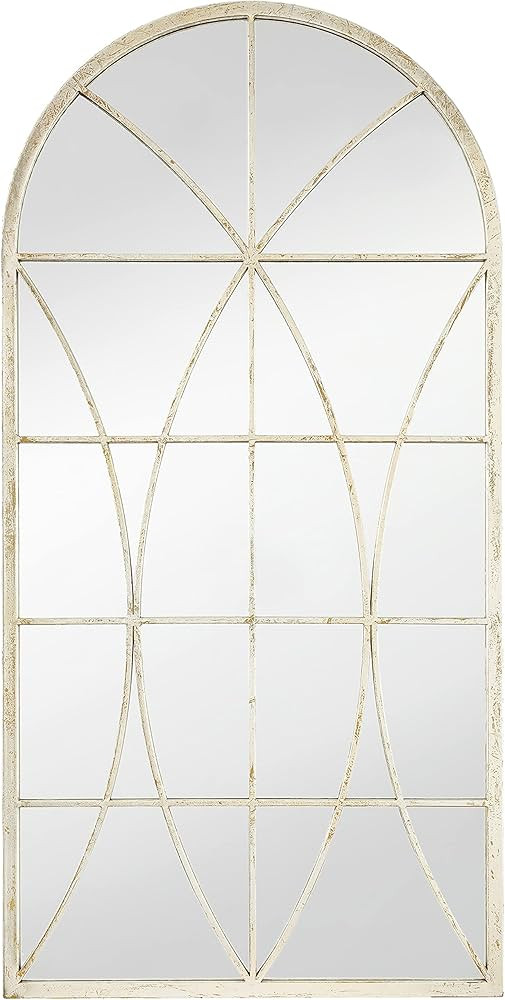 Amazon.com: Ka Home Gold Large Arched Wall Mirror Decor - Decorative Wall Mount Mirror for Living... | Amazon (US)