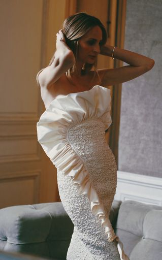Kana Ruffled Cotton Midi Dress | Moda Operandi (Global)