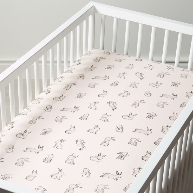 Bunny Baby Crib Sheet + Reviews | Crate & Kids | Crate & Barrel