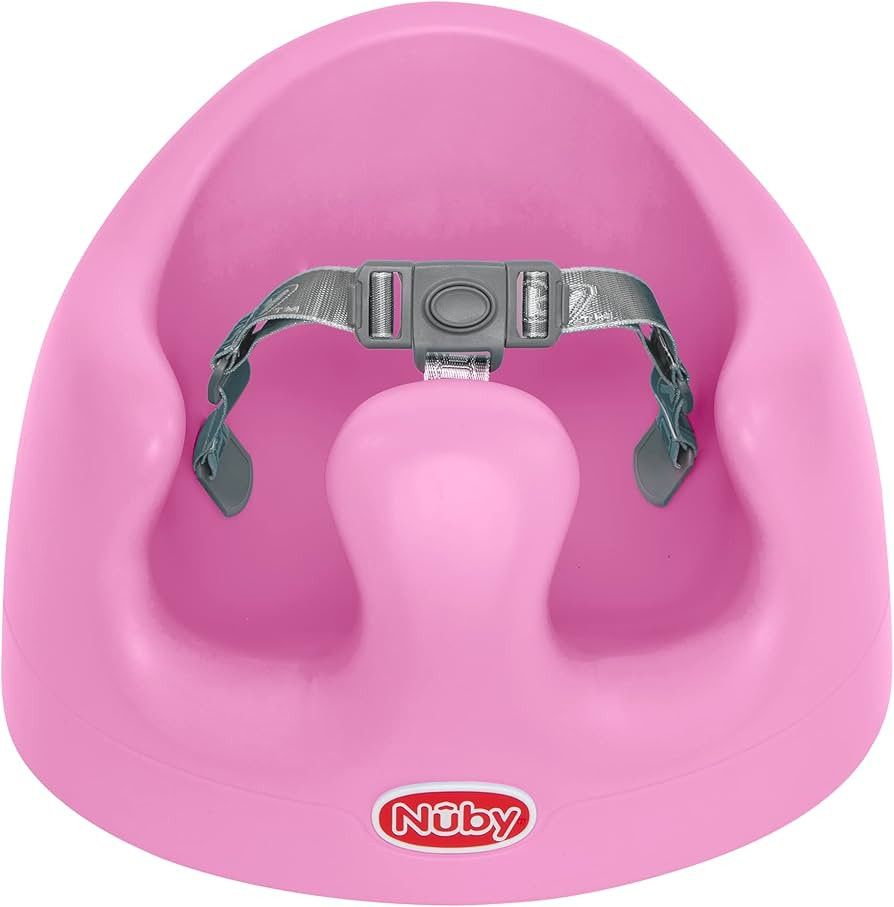 Nuby My Floor Seat, Soft Foam Cushion with Safety Harness and High Back Design, for Ages 4-12 Mon... | Amazon (US)