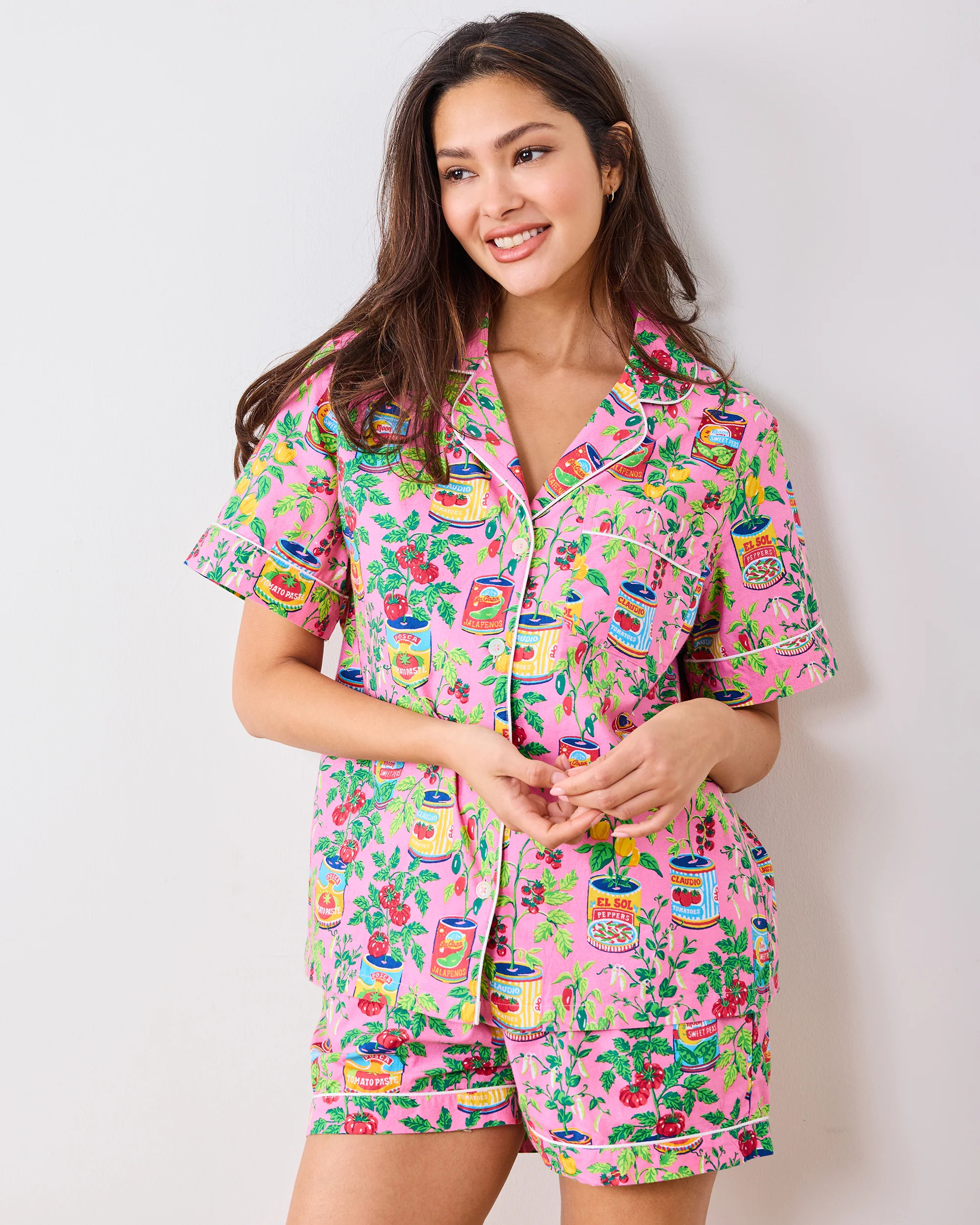 Kitchen Garden - Short PJ Set - Rose | Printfresh