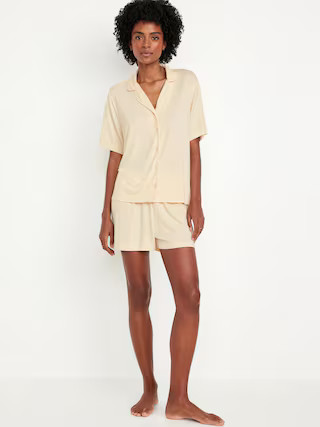 Knit Jersey Pajama Short Set | Old Navy (US)