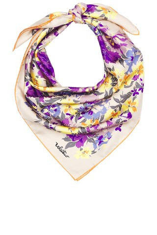 Valentino Garavani Flowerism Fiori Acquarello Shawl in Purple | FWRD 
