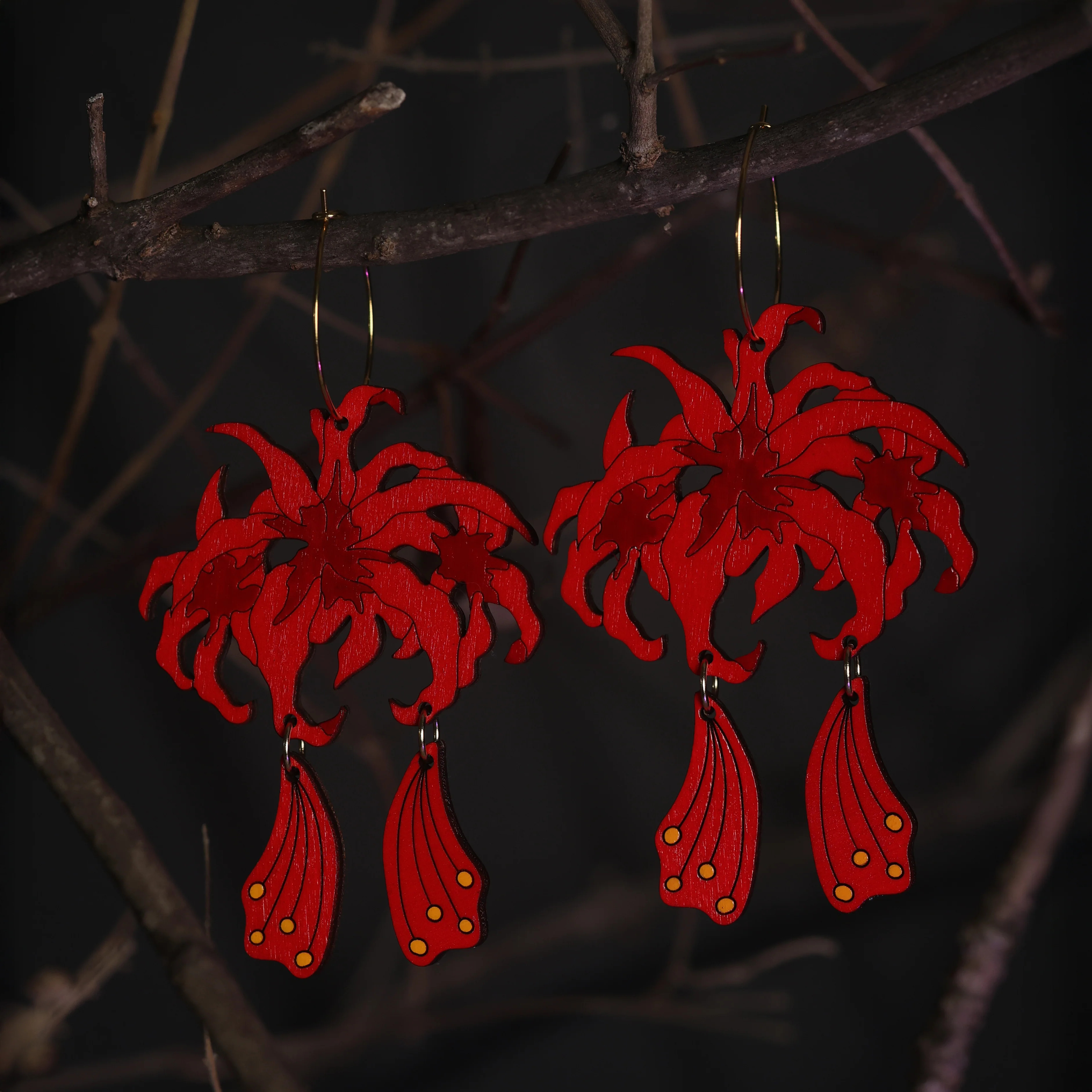 Spider Lily Hoops | Le Chic Miami