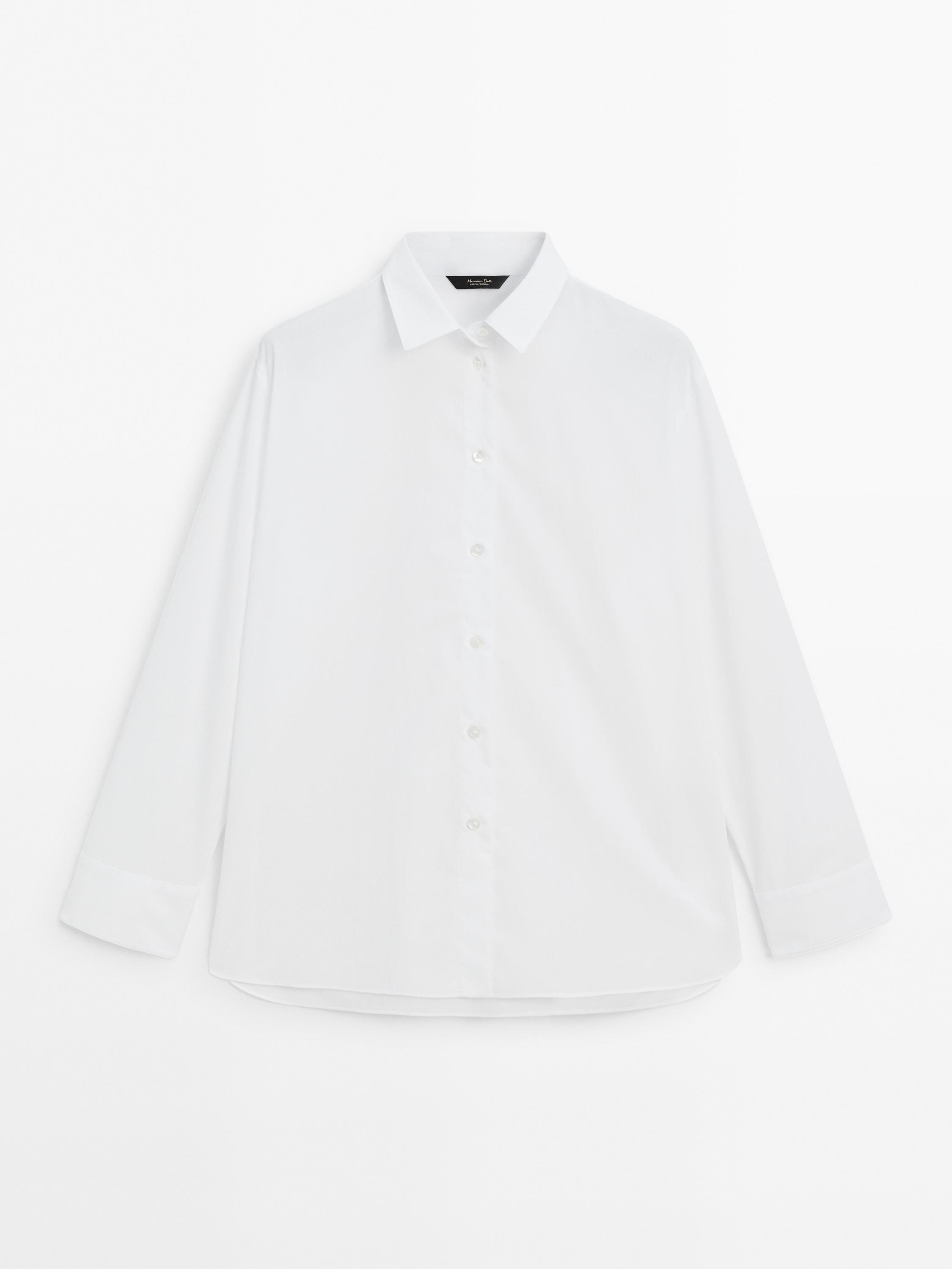 100% cotton shirt | Massimo Dutti US