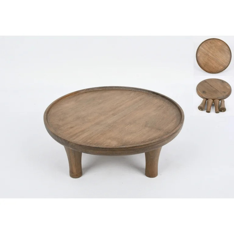 Better Homes & Gardens Archie Brown Wood Round Plant Stand | Walmart (US)